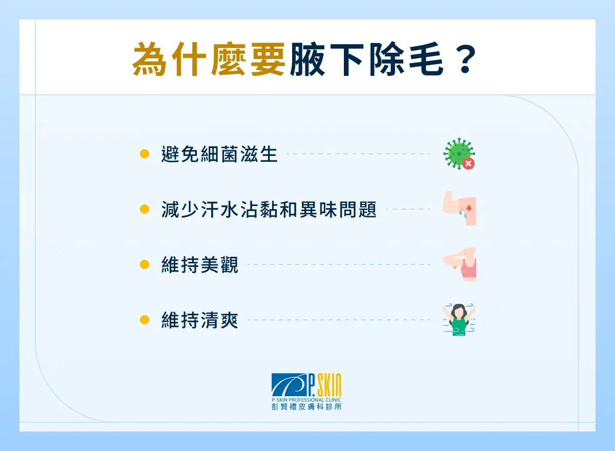 為什麼要腋下除毛?