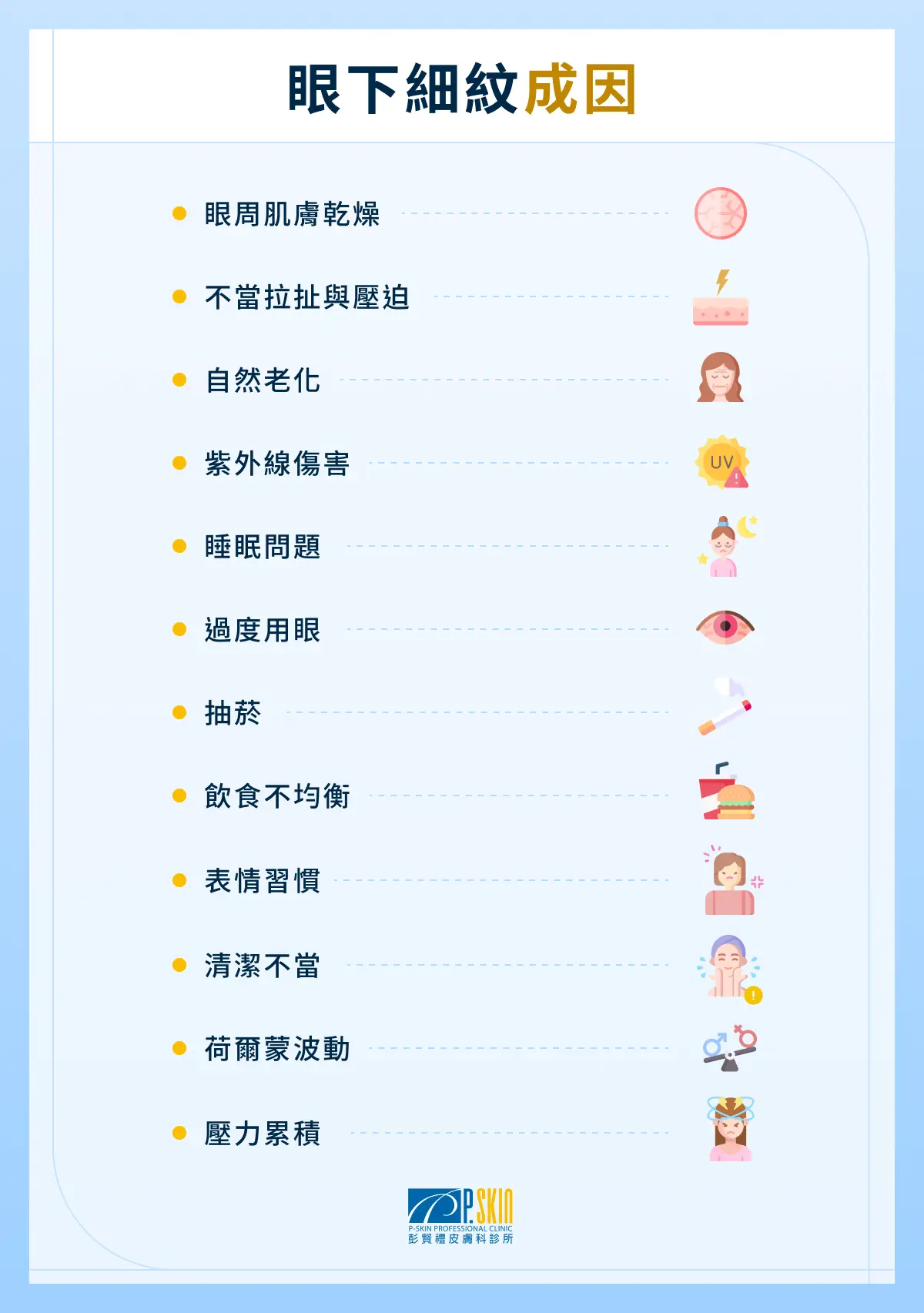 眼下細紋成因